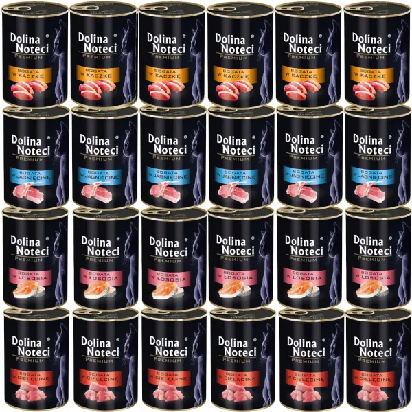 Mix smaków Dolina Noteci Premium Kot 24x400g