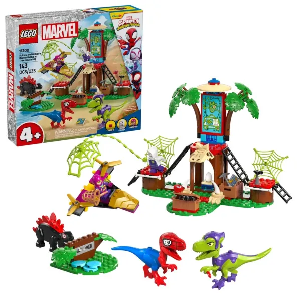 Klocki LEGO Marvel Super Heroes 11200 - Bitwa Spidey'ego i Gobby'ego przy domku na drzewie