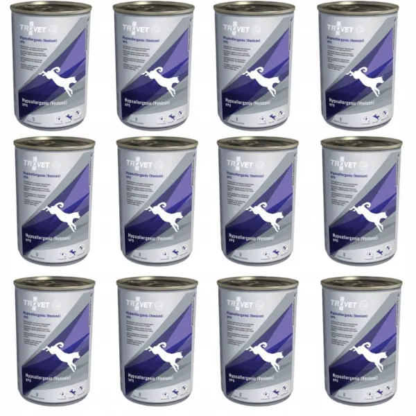 TROVET Hypoallergenic VPD z dziczyzną - mokra karma dla psa - 12x400g