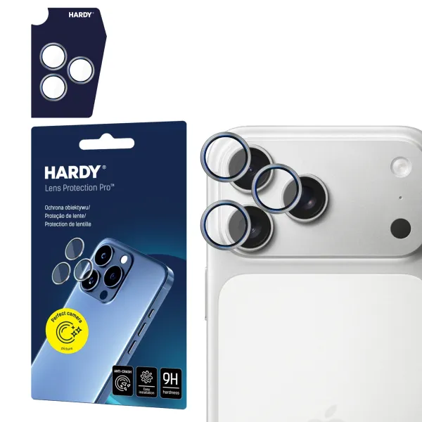 Apple iPhone 17 Pro /17 Pro Max- HARDY Lens Protection Pro  Titanium Gray