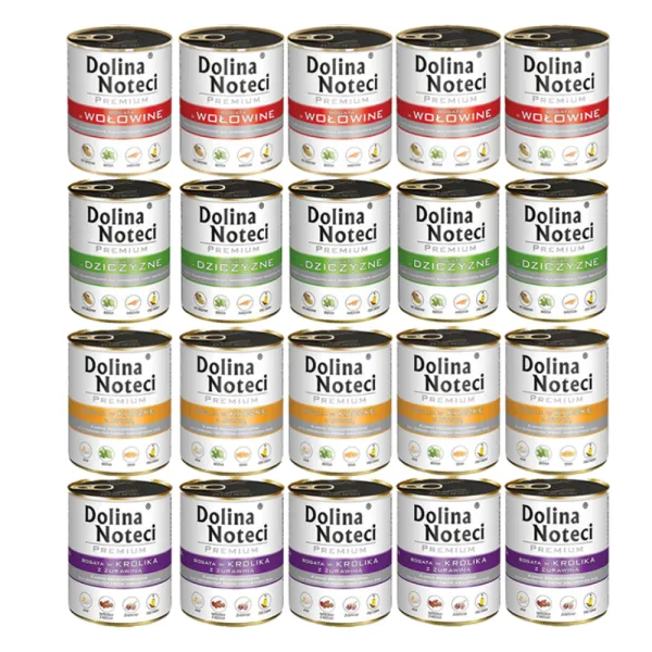 Dolina Noteci Premium MIX smaków mokra karma dla psa 20x800g