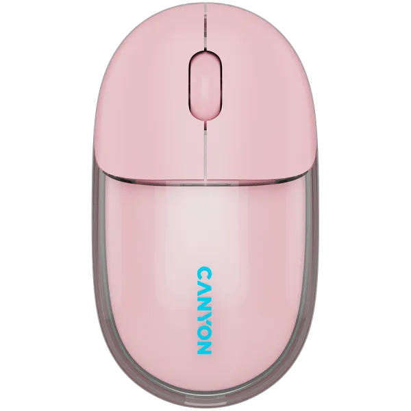 CANYON mouse OnClick 24 BT/ Wireless Transparent/Pink
