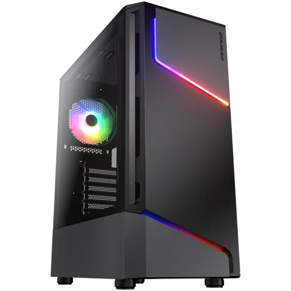 COUGAR Obudowa MX360 RGB, Midi Tower, Czarna
