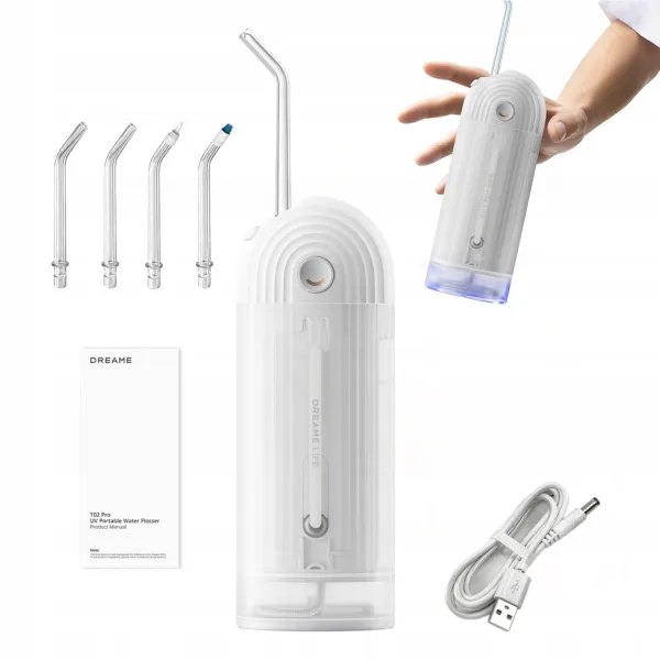 IRYGATOR DO ZĘBÓW DREAME T02 PRO DENTYSTYCZNY BEZPRZEWODOWY STERYLIZACJA UV