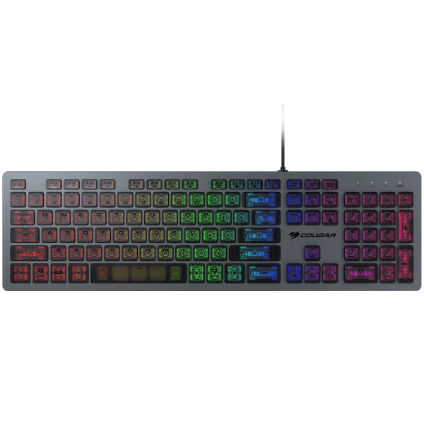 COUGAR Klawiatura Gamingowa Vantar AX, Aluminium, RGB, USB, Czarna