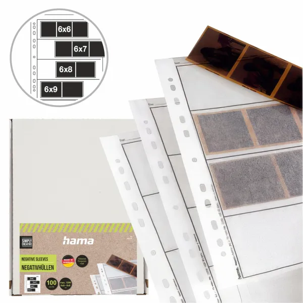 Hama koszulki pergaminowe 260x310mm pergamin na negatywy 60x70 mm 100 szt