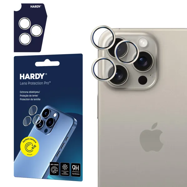 Apple iPhone 15 Pro - HARDY Lens Protection Pro Natural