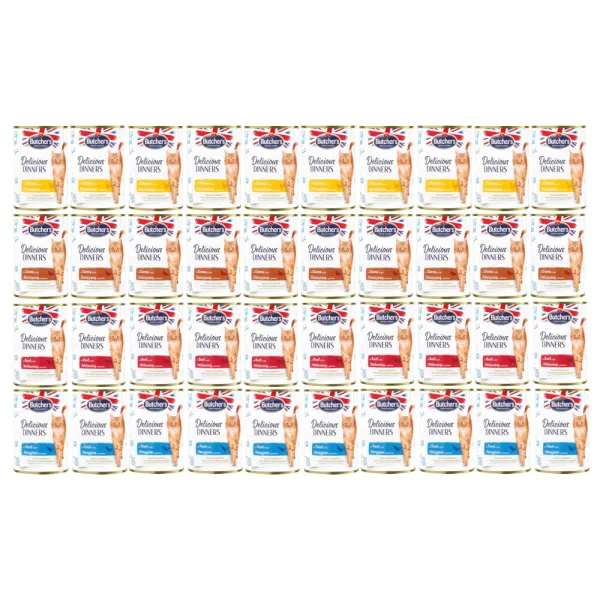 Mokra karma dla kota Butcher's Delicious Dinners mix smaków 40x400g