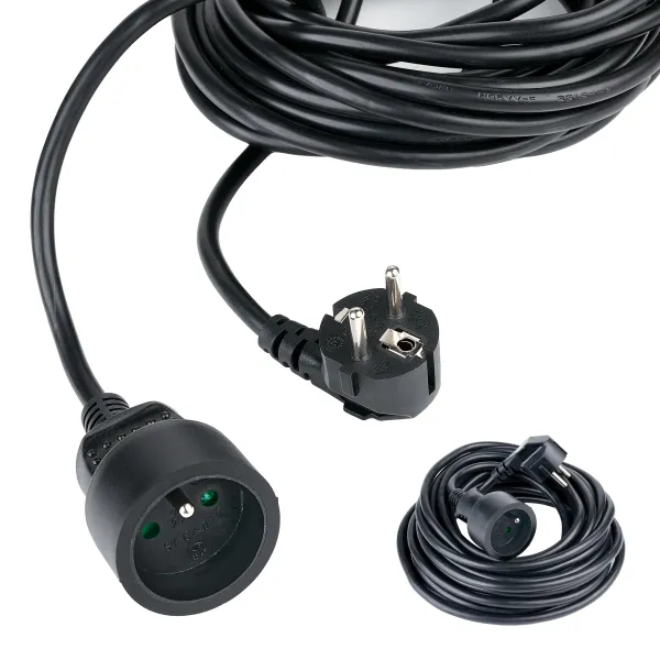 Hama przedłużacz elektryczny sieciowy gruby Hama Standard 10m 3680W czarny