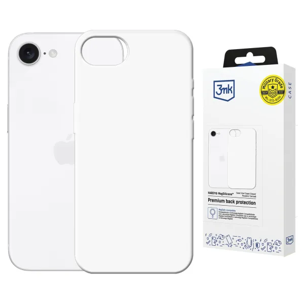 Apple iPhone 16E/ iPhone 17E - 3mk Hardy MagSilicone White