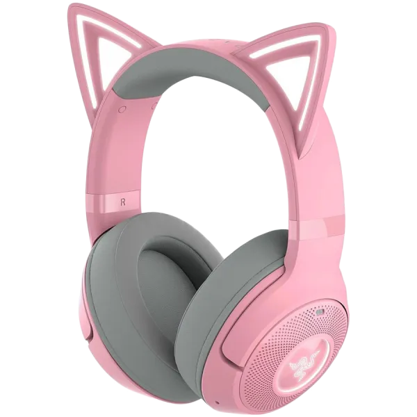 RAZER Słuchawki Gamingowe Kraken Kitty BT V2 - Quartz Ed. Różowe