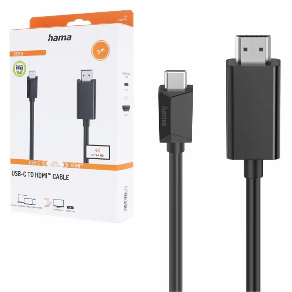 Hama KABEL USB-C - HDMI 4K 3m