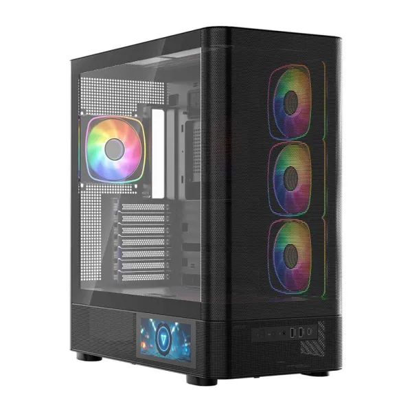 MODECOM OBUDOWA VOLCANO AQ 400 ARGB MIDI CZARNA