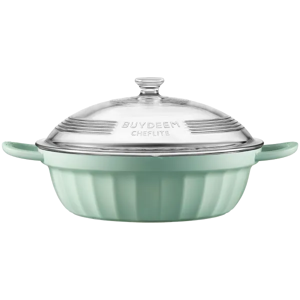 BUYDEEM Naczynie z pokrywą 3,8L CP181 Cozy Greenish