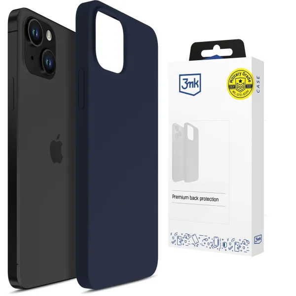 Apple iPhone 15 - 3mk Hardy Mellow Case Dark Blue