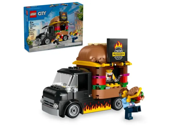 Klocki LEGO City 60404 - Ciężarówka z burgerami