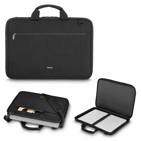 Torba do laptopa Hama 14,1 " do 14 cali z twardą obudową i paskiem na ramię