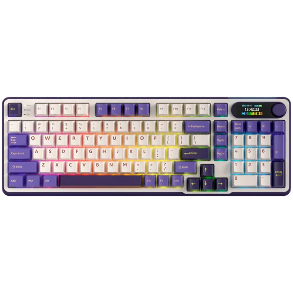 ROYAL KLUDGE RK-S98 Blackberry Mousse Gaming Keyboard Chartreuse switch