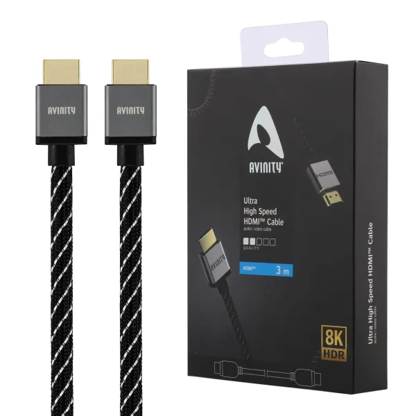 KABEL AVINITY HDMI 2.1 ULTRA HIGH SPEED 8K 3M do konsoli telewizora TV