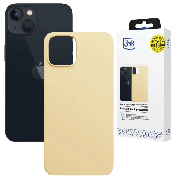 Apple iPhone 15 Plus - 3mk Hardy MagSilicone Yellow
