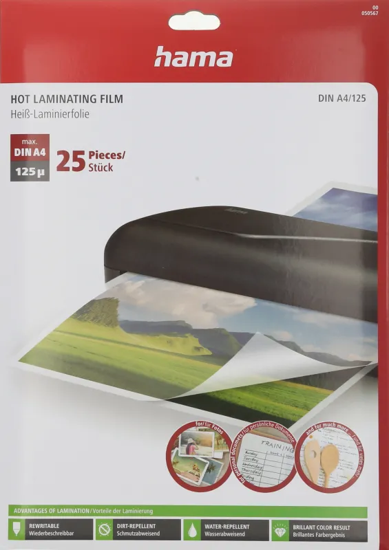 Hama FOLIA DO LAMINOWANIA A4 125MIC   25 sztuk