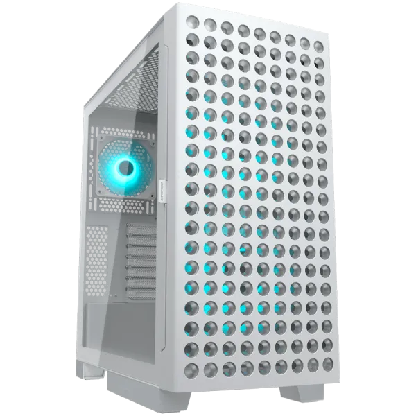 COUGAR Obudowa Airface Eco RGB, Midi Tower, Bia?a