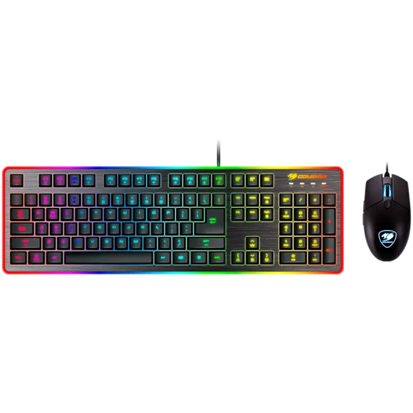 COUGAR Klawiatura Gamingowa Deathfire EX z Mysz?, LED, USB, Czarna