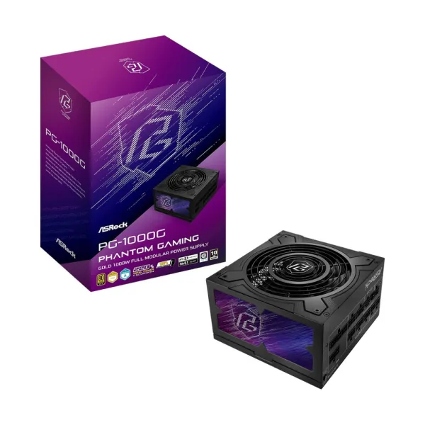 Zasilacz ASRock PHANTOM GAMING 1000W 80 Plus Gold