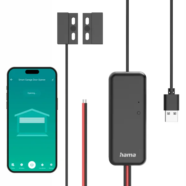 HAMA STEROWNIK BRAMY GARAŻOWEJ SMART WIFI APLIKACJA GEOFENCING CZUJNIK