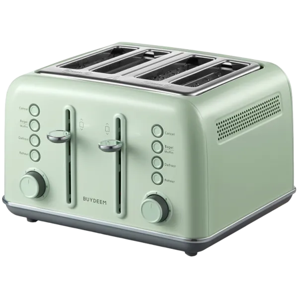 BUYDEEM Toster na 4 kromki, DT640E, Cozy Greenish, EU