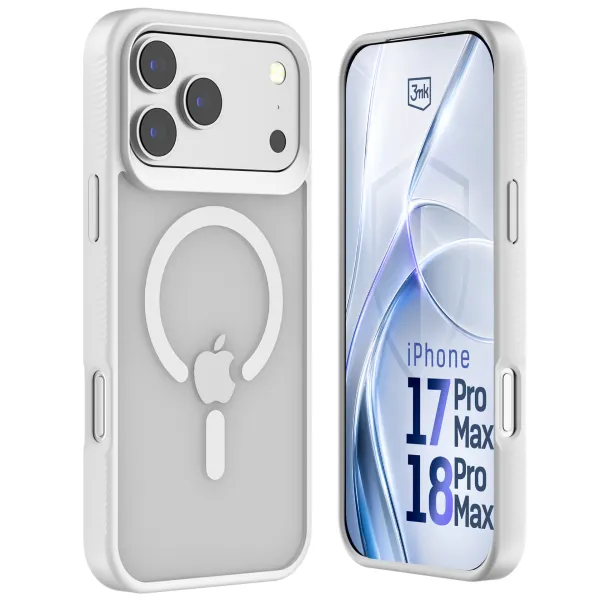 Apple iPhone 17 Pro Max/ 18 Pro Max - 3mk Hardy Hazy MagCase White