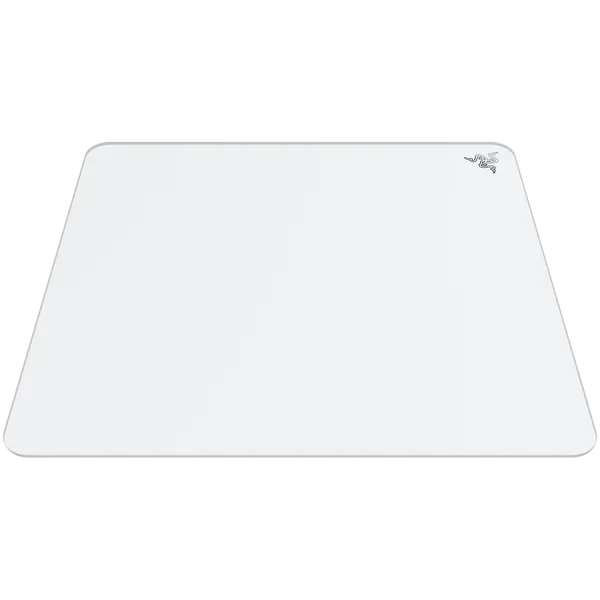 Razer Atlas - White, Glass gaming mousepad, Length: 450 mm, Width: 400 mm, Thick: 5 mm, Tempered glass, Anti-slip rubber base