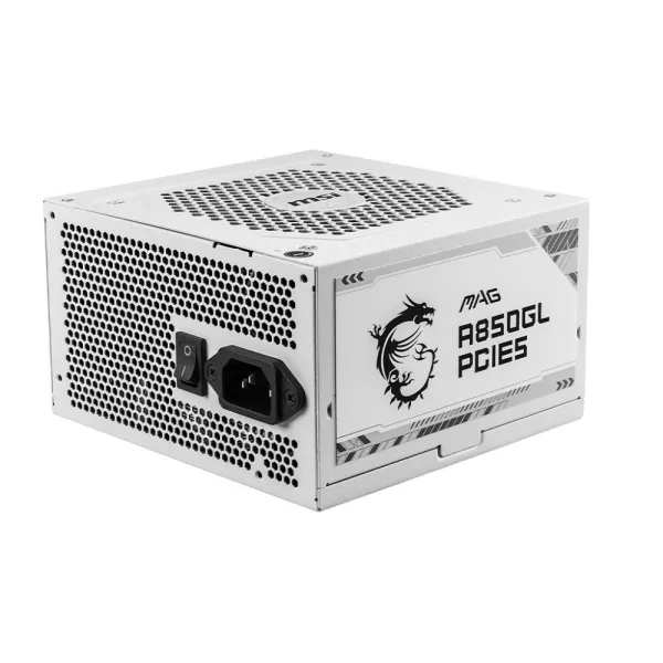 Zasilacz MSI MAG A850GL PCIE5 850W WHITE 80  Gold