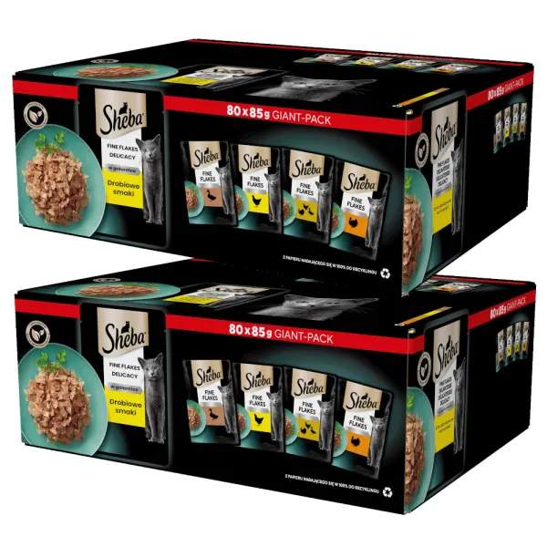 SHEBA Delicacy drobiowe smaki w galaretce 160x85g