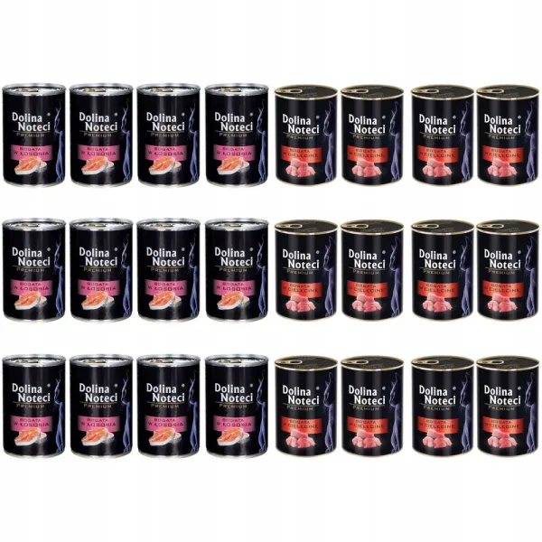 DOLINA NOTECI kot łosoś + cielęcina - 24x400g