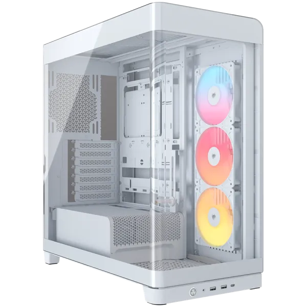 CORSAIR FRAME 4500X RS-R ARGB Tempered Glass Mid-Tower, White