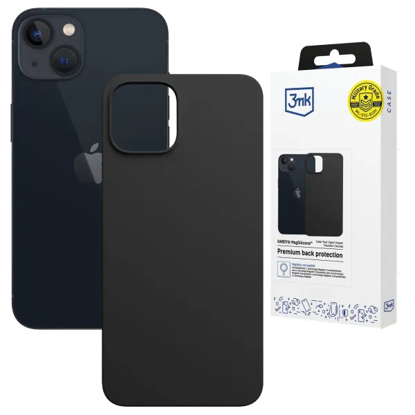Apple iPhone 15 Plus - 3mk Hardy MagSilicone Graphite