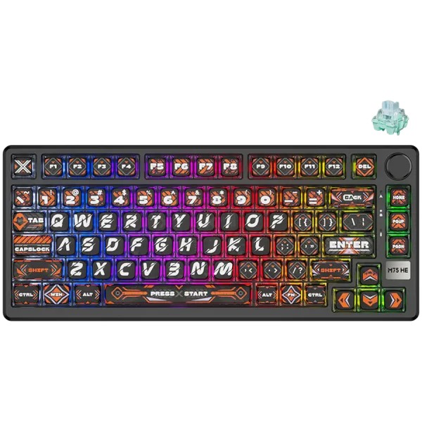 ROYAL KLUDGE RKM75 HE Hephaestus Gaming Keyboard Mint switch