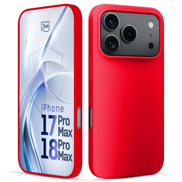 Apple iPhone 17 Pro Max/ 18 Pro Max - 3mk Hardy Mellow Case Red