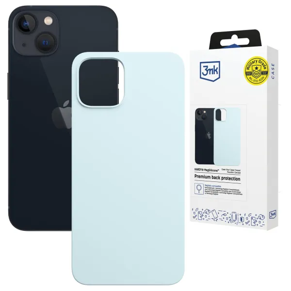 Apple iPhone 15 - 3mk Hardy MagSilicone Blue