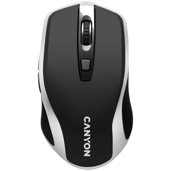 CANYON Mysz bezprzewodowa MW-19 EU Ładowanie Qi Czarno - Szara