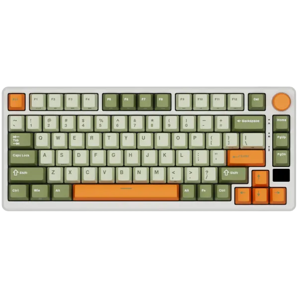 ROYAL KLUDGE RK-M75 Slate Cyan Gaming Keyboard Cream switch