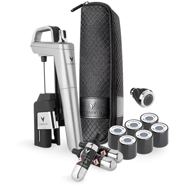 CORAVIN Timeless Six Plus, System do przechowywania wina, Srebrny