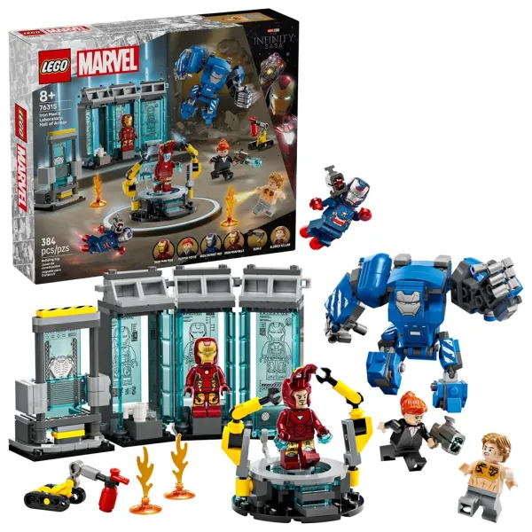 LEGO Marvel Super Heroes 76315 - Laboratorium Iron Mana: Zbrojownia