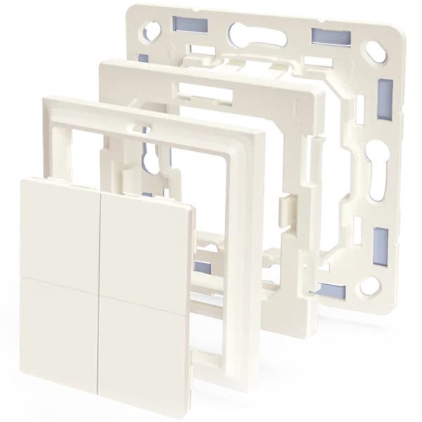 SHELLY Wall Switch Adapter Włącznik z ramkami i adapterem Busch-Jeager Gira Merten