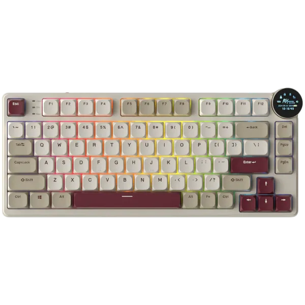 ROYAL KLUDGE RK N80 Rosy Clouds Gaming Keyboard Brown switch