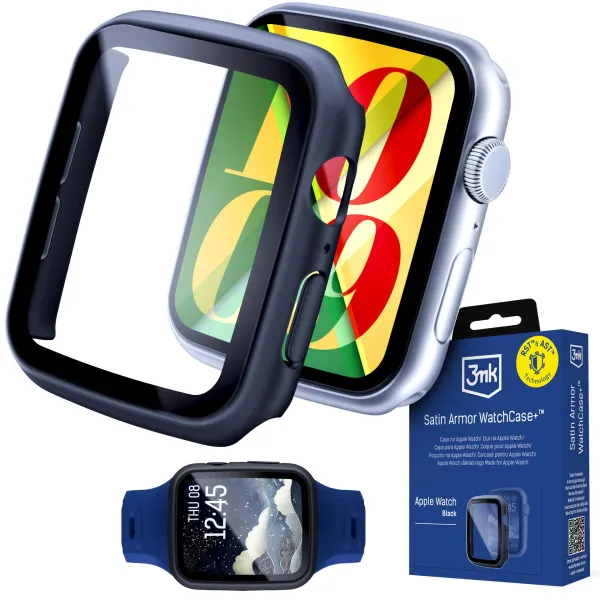 3mk Satin Armor WatchCase+ Black 45mm