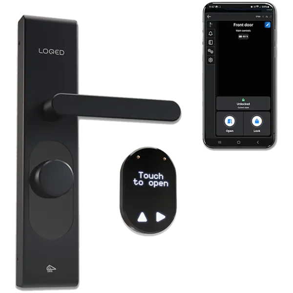 SHELLY LOQED Touch Smart Lock Black Edition Inteligentny zamek Czarny