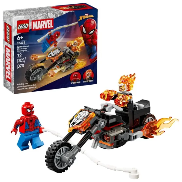 LEGO Marvel Super Heroes 76335 - Spider-Man kontra Ghost Rider na motocyklu