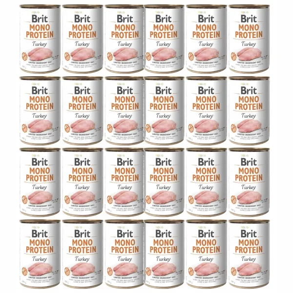 BRIT Mono Protein TURKEY indyk 24x400g